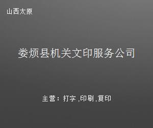 婁煩縣機(jī)關(guān)文印服務(wù)公司 高效打字復(fù)印，助力政務(wù)辦公